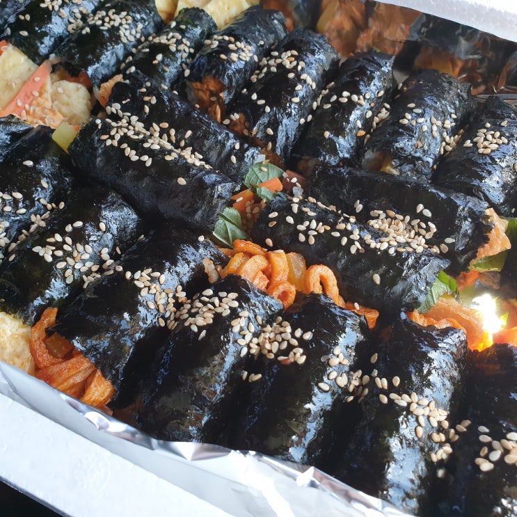  여수 맛집 "바다김밥" 모듬김밥(계란, 갓참치, 치즈, 중화어묵, 유부)