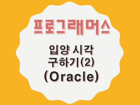  [프로그래머스 - Oracle] 입양 시각 구하기 2 (59413)