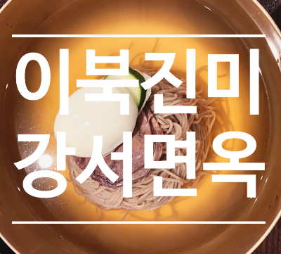 도산공원 평양냉면 불고기 맛집 - 강서면옥