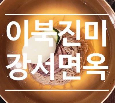  도산공원 평양냉면 불고기 맛집 - 강서면옥