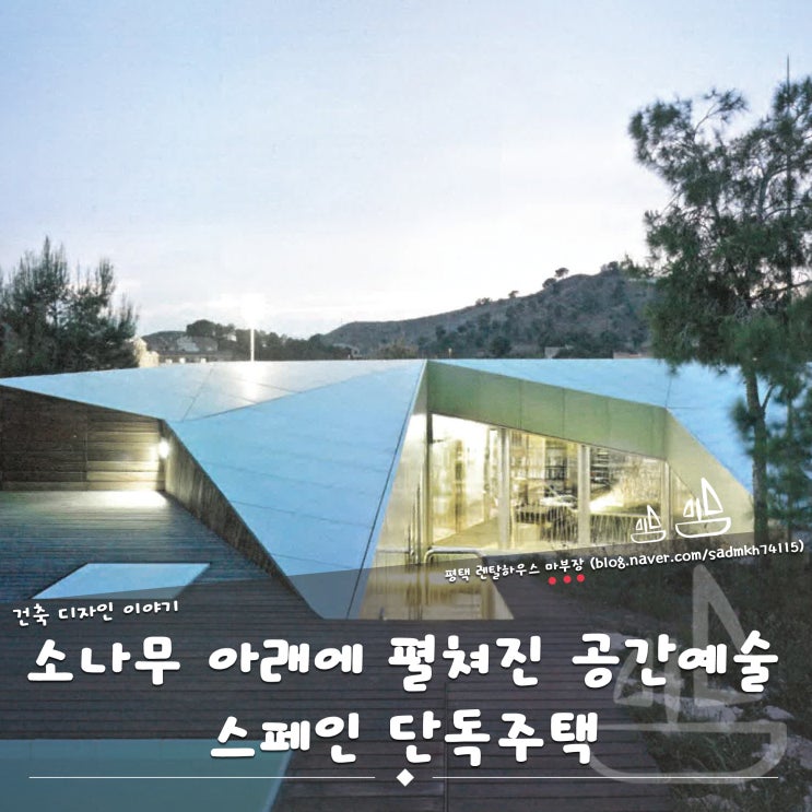  소나무 아래에 펼쳐지는 공간예술의 향연 스페인 단독주택