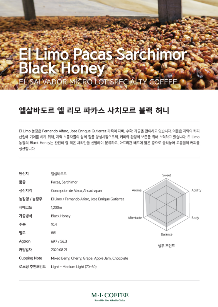 [스페셜티 커피 즐기기] 엘살바도르 엘 리모 파카스 사치모르 블랙 허니 후기