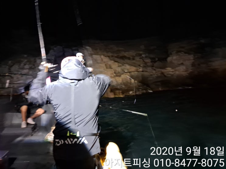  거제도 선상 배낚시 무늬오징어 루어