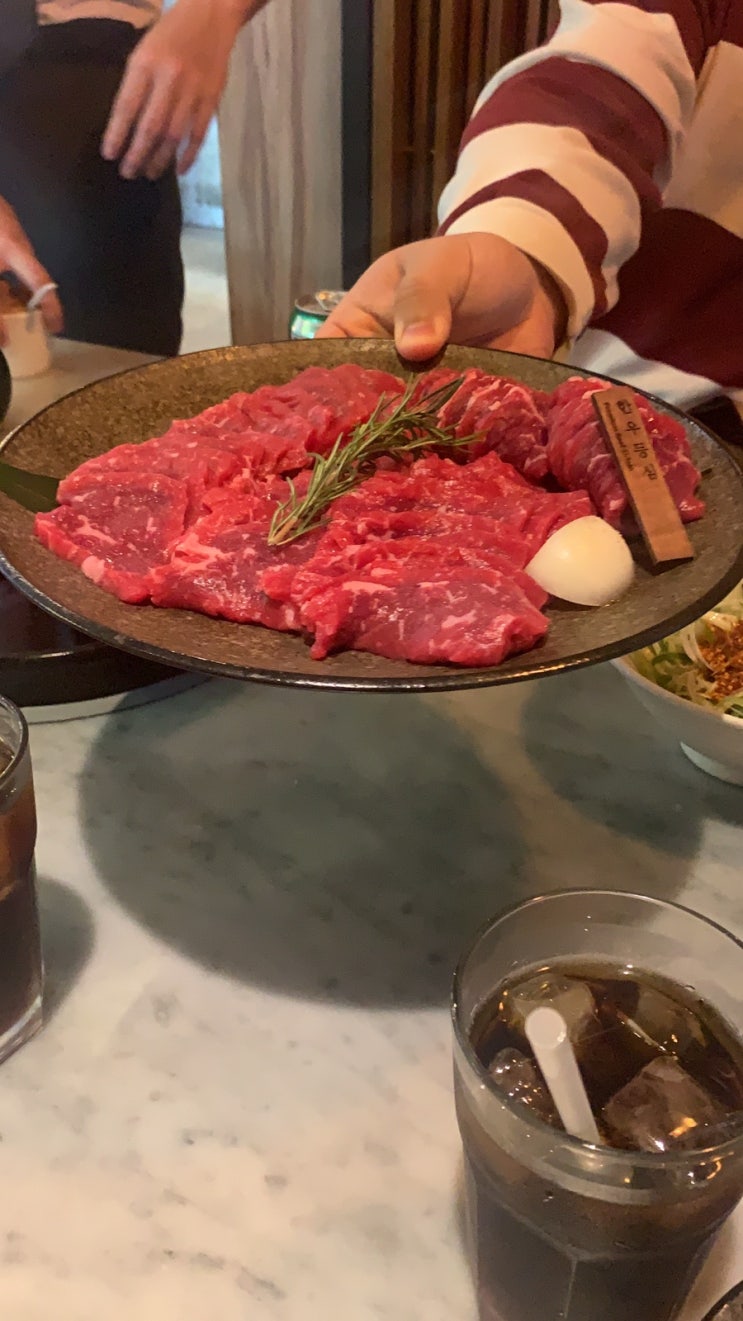  (서울/선릉) 회사 동료들과 점심 회식으로 선릉 도쿄등심 다녀왔어요 소고기 꿀맛입니다(한우등심,된장국)
