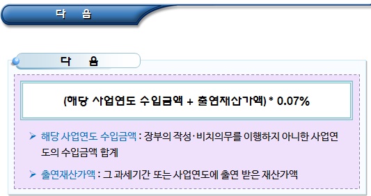 공익법인 장부의 작성 및 비치의무 공익법인 장부의 작성 및 비치의무