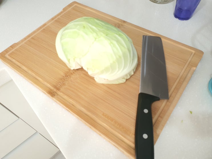  하루한끼님의 '양배추 토스트' 만들기