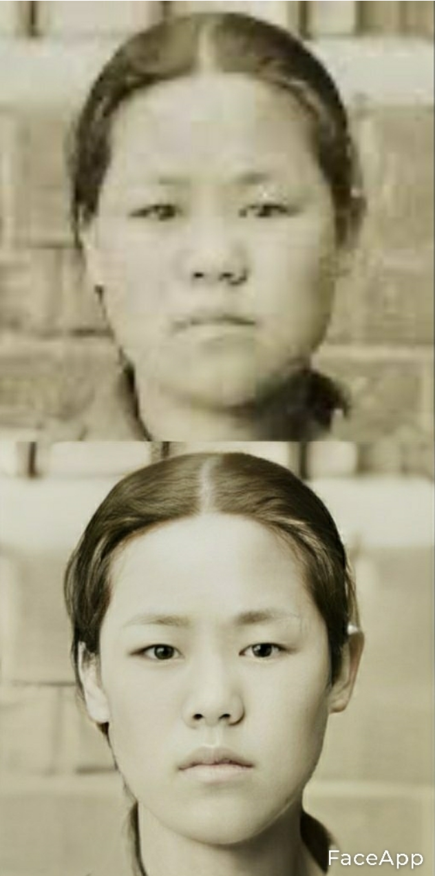  유관순 열사 사진 최신 수정 복원