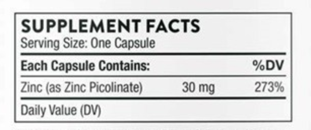 쏜리서치 아연 피콜리네이트 30mg 징크 반응이 좋다 !