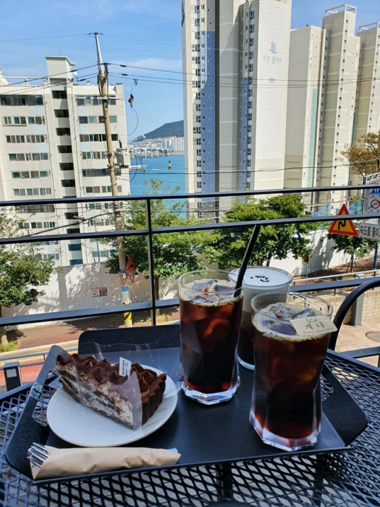  부산송도카페 추천!송도빈스톡 테라스카페 찐커피맛집