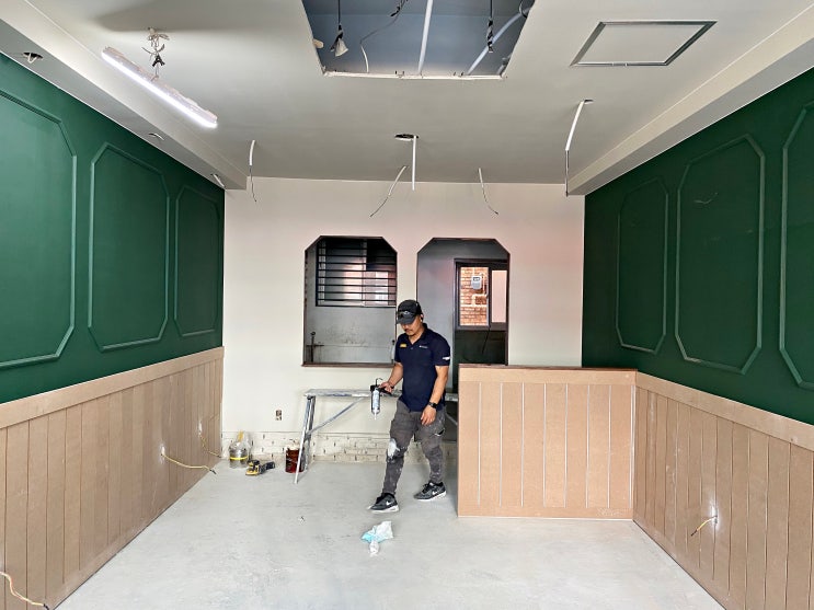 안산 중식당 고지사연 인테리어 페인트 바닥 시공 후기