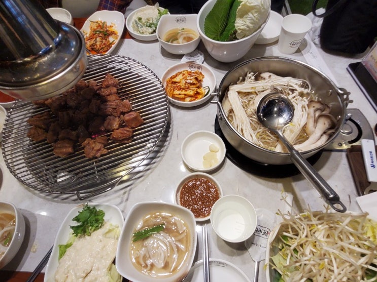  [위례맛집] 갈비를 먹으면 샤브샤브 샐러드바가 공짜인 갈비꽃