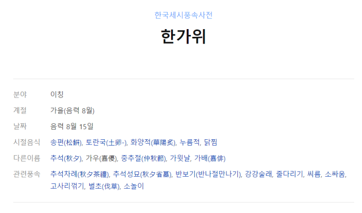  [한가위 추석] 의미는 무엇일까용 :D