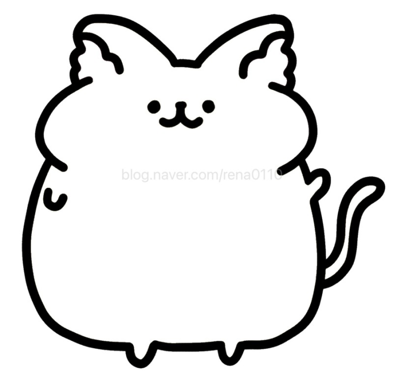 그리기 쉬운 고양이 캐릭터, 하코(Haco) 이모티콘 만들기 : 네이버 블로그
