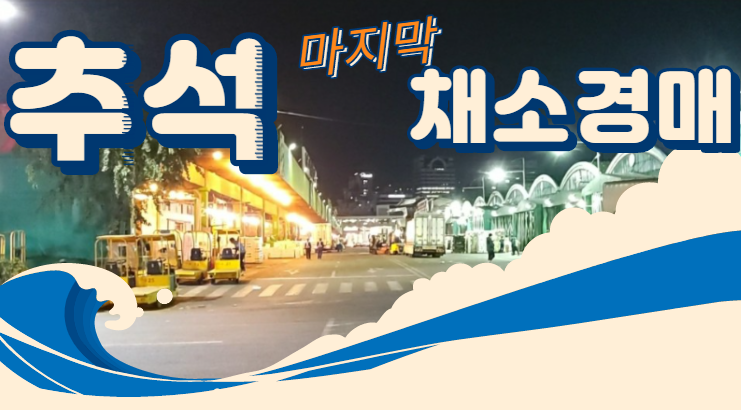  경매사가 간다! 추석연휴 마지막 채소경매현장 속으로