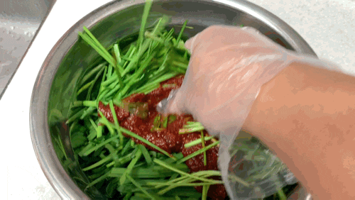  맛있는 겉절이 양념 레시피?! 초간단 겉절이 만들기~ 오뚜기 바로 무쳐먹는 겉절이양념, 배추는 비싸서 부추로! | 알쓸리뷰X요리