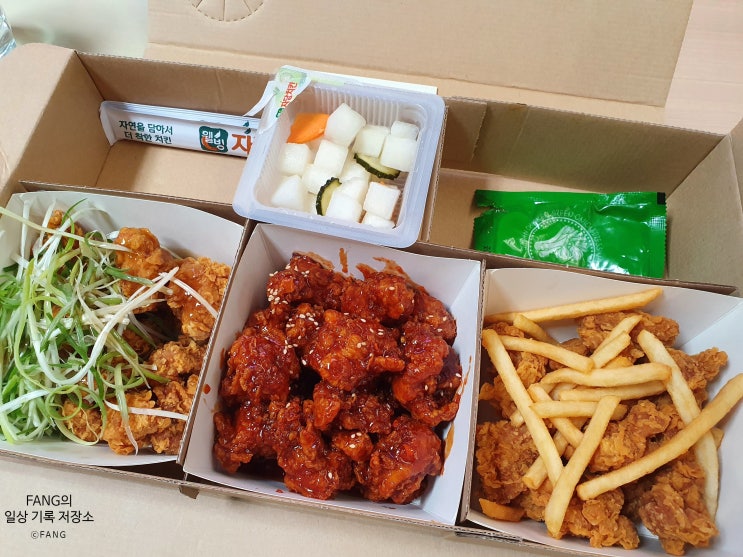  치킨에게도 복지는 중요하다 - 자담치킨 3반치킨세트  (내돈내먹)