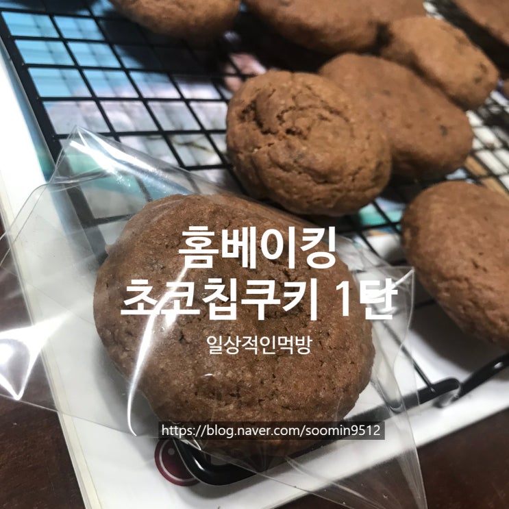  홈베이킹 초코칩쿠키 초보자 레시피 ( 미니오븐)