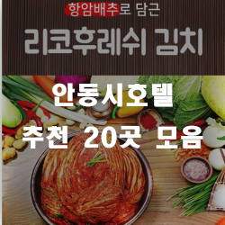 안동호텔에서 편안한 하루를 즐겨보세요~