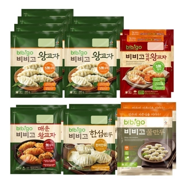   CJ비비고 행사 비비고 왕교자7봉김치왕교자 매운 왕교자 물만두 한섬만두2봉씩 기타 
