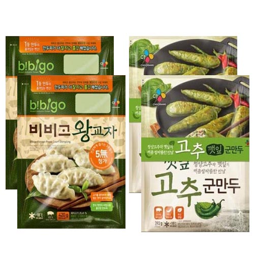  비비고 왕교자420gx2개고추깻잎군만두392gx2개 4개 