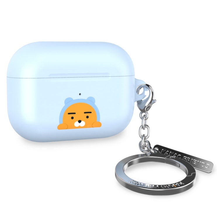  최저가확인  카카오프렌즈 에어팟 프로 키링 하드 케이스 후드 라이언 