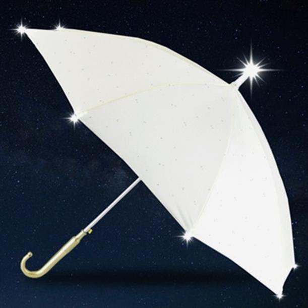 모앤모 [SAFEGUARD] 세이프가드 성인용 LED 우산 별달 아이보리색 (22,730원)