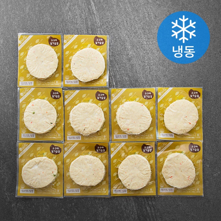   햇살닭 고구마 닭가슴살 냉동 100g 10팩 