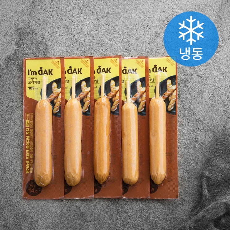   아임닭 프랑크 닭가슴살 소시지 꼬치형 냉동 70g 5개 