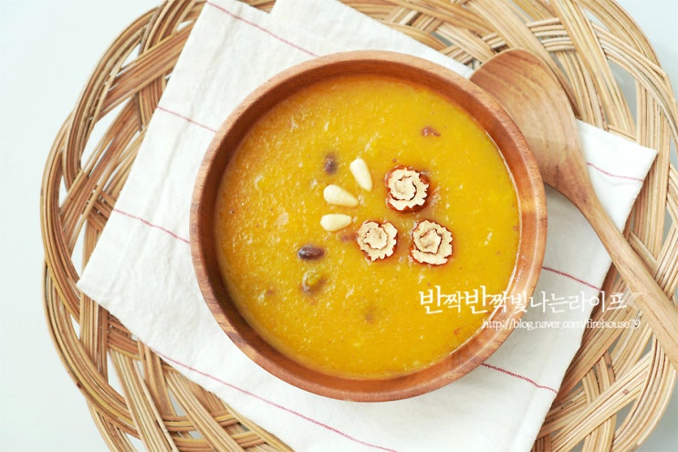  늙은호박죽 만들기 , 겨울엔 따뜻한 죽 한그릇