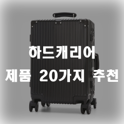 여행 필수품 하드캐리어 20가지 제품 추천 리스트 입니다