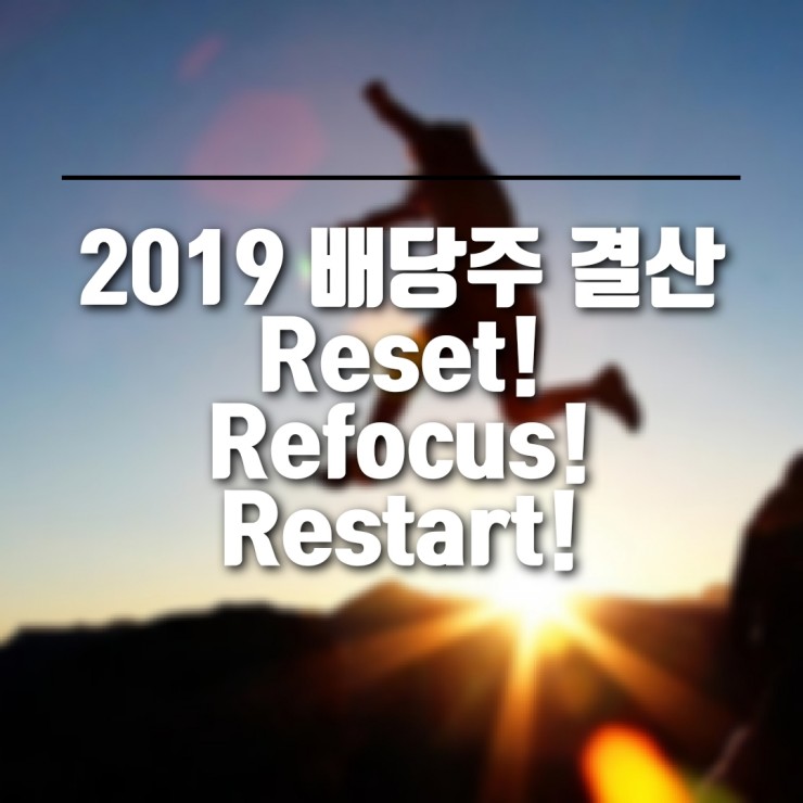 2019년 미국 배당주 투자 결산, Reset! Refocus! Restart!