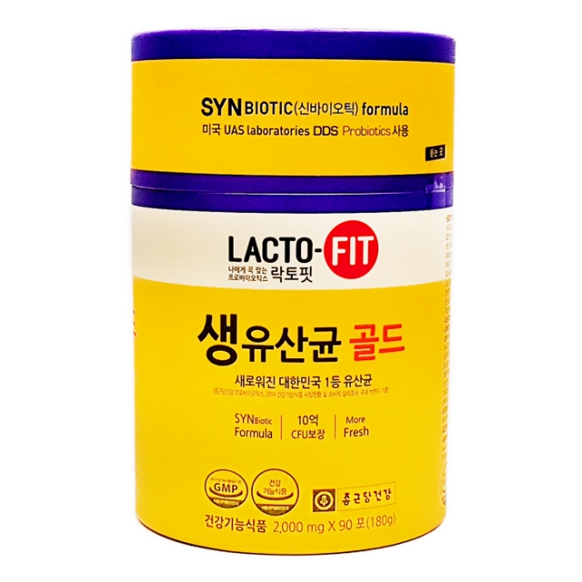   종근당 락토핏 생유산균 골드 2g X 90포 