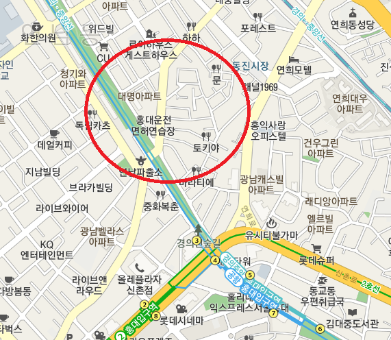  연트럴파크인근 연남동 상가 임대 헤어샵 와인바 카페 추천해요