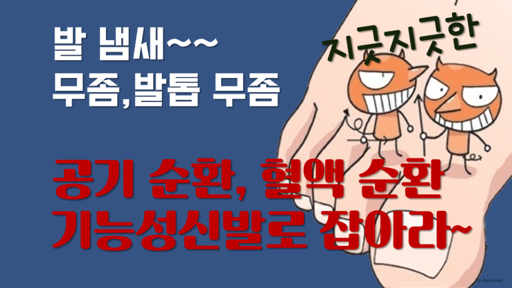  무좀 각질 발냄새 제거에 좋은 발 편한 기능성신발