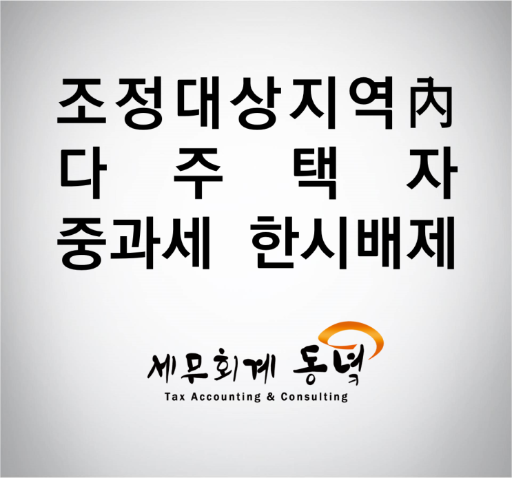  탈출할 수 있을 때 탈출하라? (조정지역 내 다주택자 중과세 한시배제)