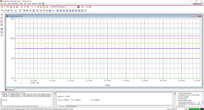 [Pspice Tutorial #5] Simulation_Parameter Sweep : 네이버 블로그