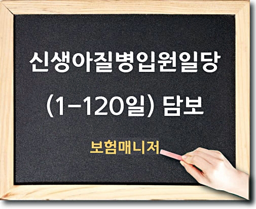  태아보험 신생아질병입원일당 (1-120일) 담보 알아보기