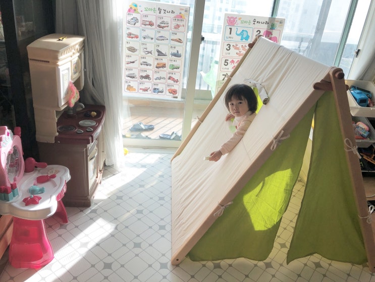  숲소리 인디언텐트 28개월 아기놀이터!