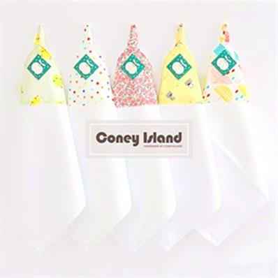  [코니아일랜드] 어린이집 고리수건 꼬깔형 여아용 5종 SET (18,900원)