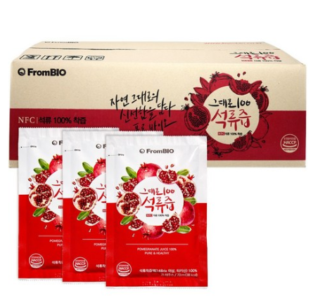  2020년 최신형   프롬바이오 그대로100 석류즙   [43,000원]
