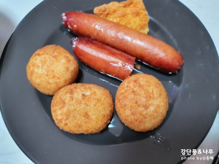  풀무원 앙크림치즈볼 에어프라이어 팥 크림치즈 듬뿍