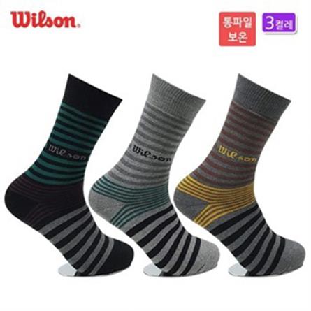 윌슨 겨울용 남성통파일보온양말 장목 3켤레 WS17119 (7,900원)