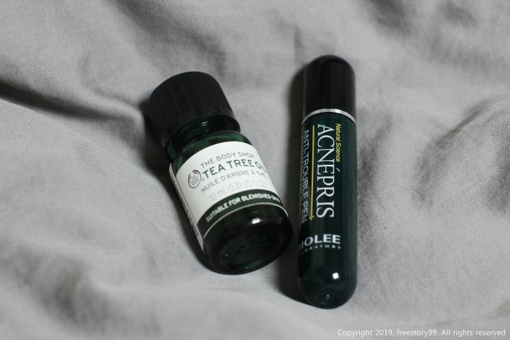  피부트러블, 더바디샵 티트리오일+바이오리 안티 트러블펜 후기