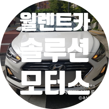  렌트카 찾으신다면? 월렌트카 솔루션모터스 렌트카