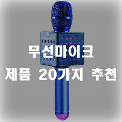  선이 불편하신 분들을 위한 무선마이크 추천!