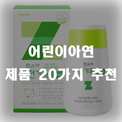  어린이아연 추천 20 리스트 입니다~