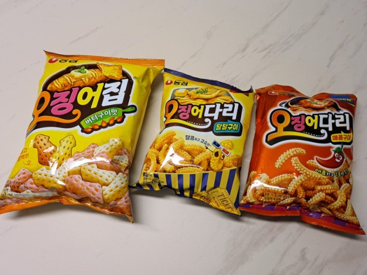  드디어 완성체가 되어버린 농심 오징어집 + 오징어다리