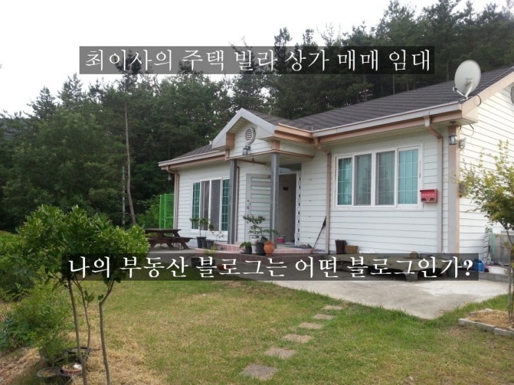  나는 어떤 부동산 블로그를 운영하고 있나?