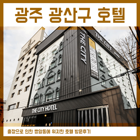  광주 광산구 호텔 더시티호텔로 출장때문에 왔네요.