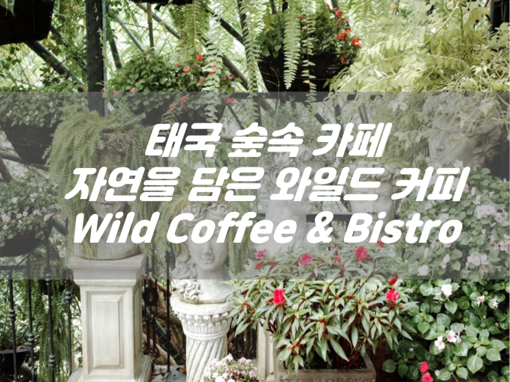  태국 여행  숲속에서 자연을 담은 카페, 와일드 커피 메뉴판 인테리어